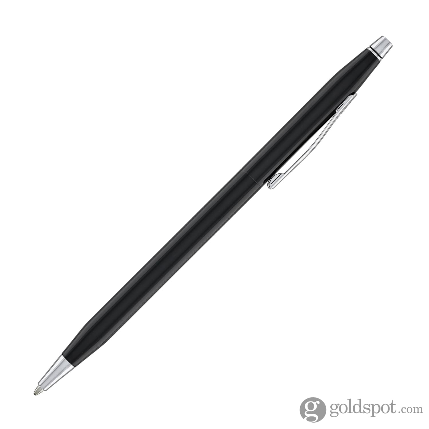 Premium Cross Classic Century Ballpoint Pen - Black Lacquer with Chrome Trim - Elegant Writing Instrument for Office, Business Gifts & Everyday Use
