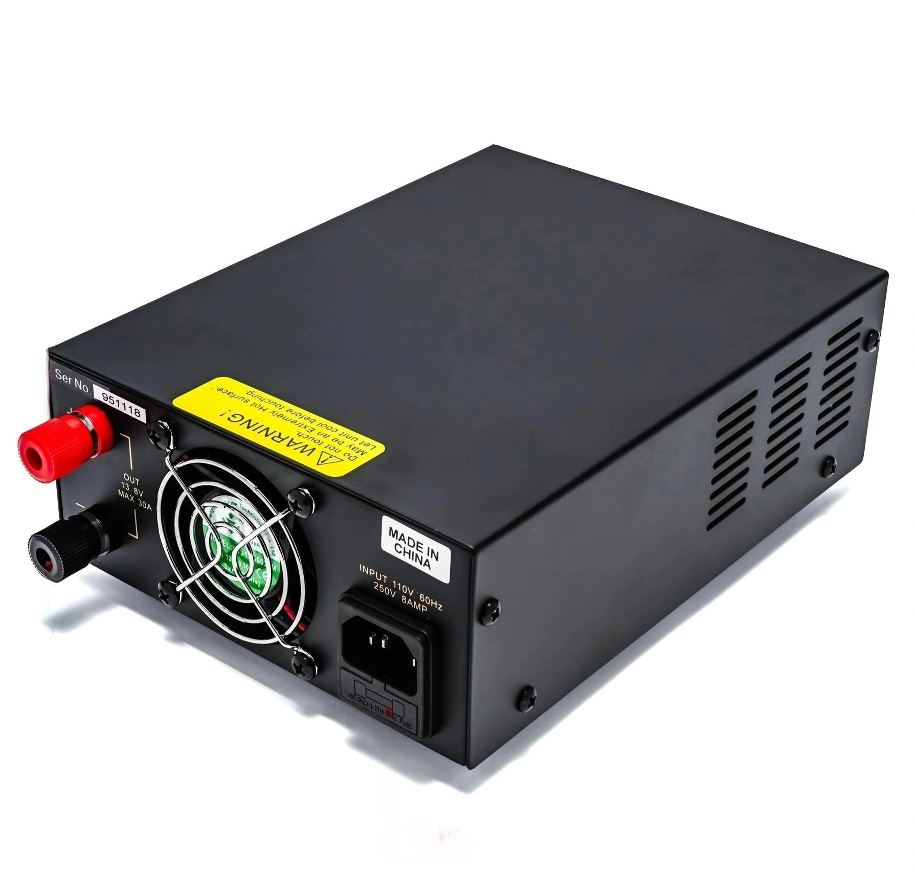 13.8V 30A Regulated DC Power Supply for Ham Radio - Adjustable Switching Bench Power with Cigarette Lighter Socket & Noise Control | Perfect for CB, VHF, UHF, Amateur Radio & Mobile Electronics Testing