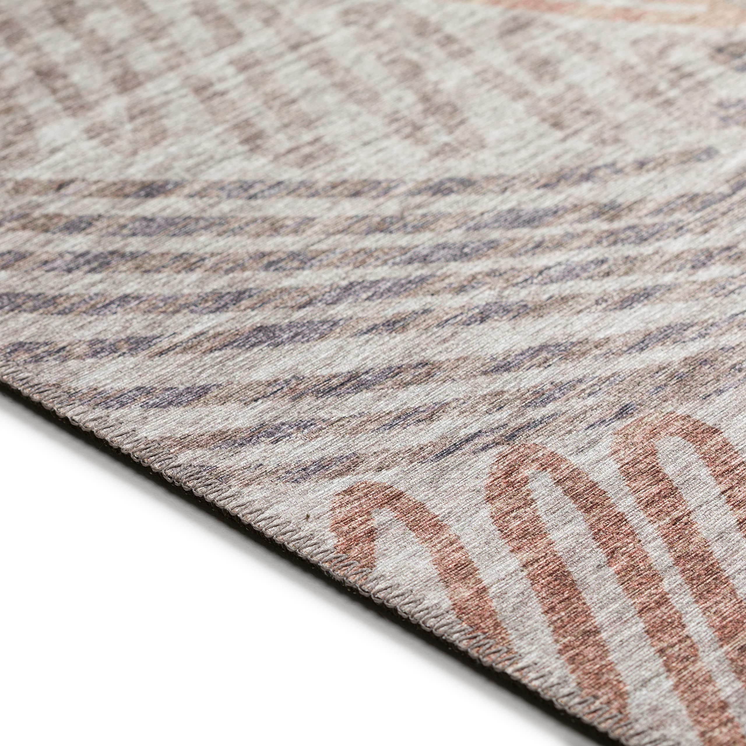 Addison Rugs Yuma AYU41 Mocha 8' x 10' Area Rug - Soft & Durable Living Room Carpet for Home Decor, Bedroom, Office