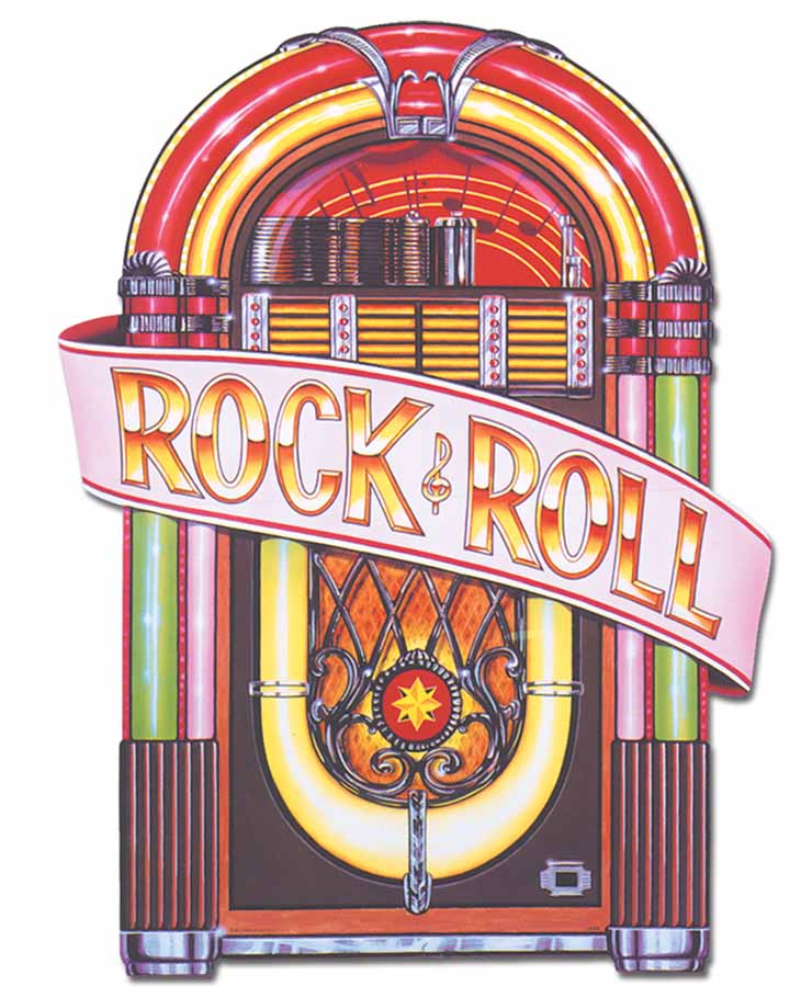 Vintage 50s Style Juke Box Cutout - Retro Music Decor for Home, Bar, or Diner - Perfect for 1950s Themed Parties & Nostalgic Music Lovers