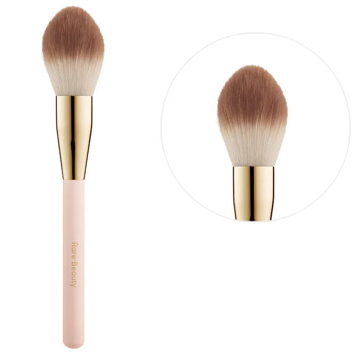 Rare Beauty Always An Optimist Soft Powder Brush for Flawless Makeup Application - Perfect for Blending Foundation, Setting Powder & Mineral Makeup