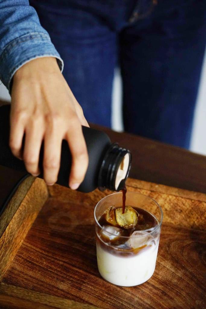 WEMUG Portable Cold Brew Coffee Maker - 18.6 oz BPA-Free Plastic Iced Coffee Maker with Leakproof Design | Lightweight & Durable for Home, Office, Travel & Outdoor Use