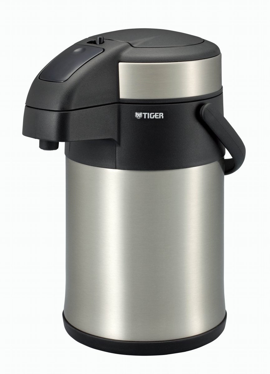 Premium Stainless Steel Tiger Thermos - 1.0 Gallon (3.0L) Air Pot with Superior Heat Retention for Coffee, Tea & Hot Beverages - Perfect for Office, Home & Outdoor Use