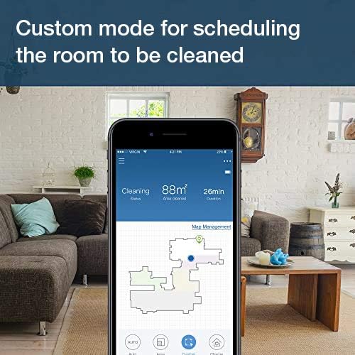 ECOVACS DEEBOT OZMO 920 Smart Robot Vacuum and Mop - Laser Navigation, No-Go Zones, Multi-Floor Mapping, Alexa & App Control - Perfect for Hardwood Floors & Pet Hair Cleaning (Black)