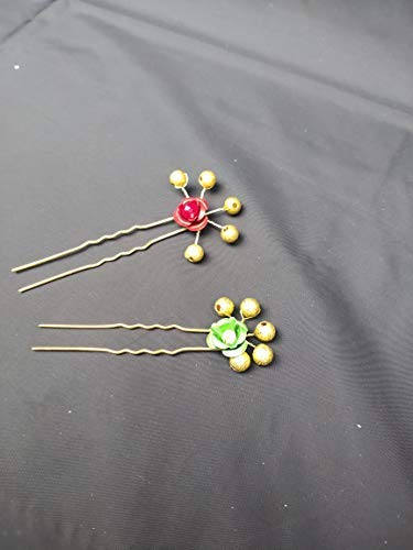 DesiButik Elegant Bridal Hair Pins for Women & Girls - Perfect for Weddings, Parties & Special Occasions