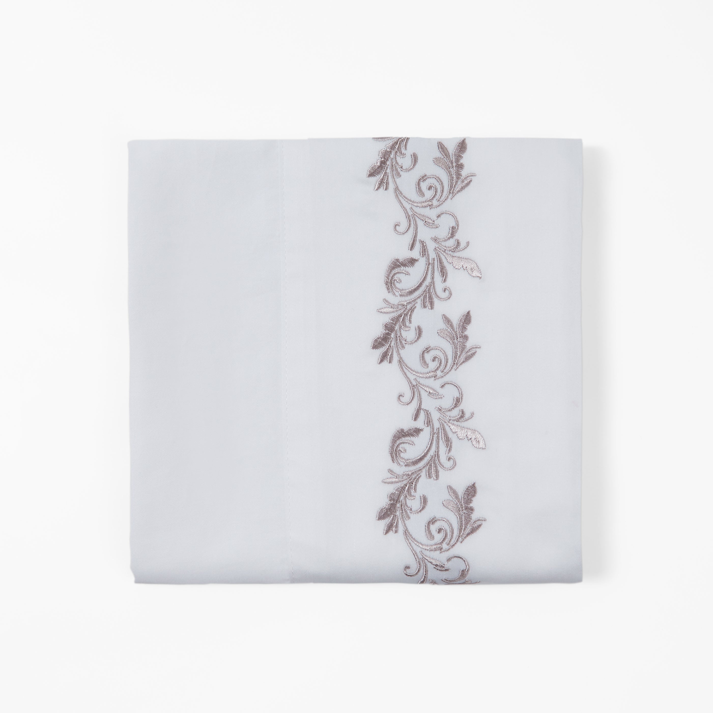 350 Thread Count Embroidered Scroll Queen Sheet Set - Soft & Breathable Bedding for Comfortable Sleep - Perfect for Master Bedroom, Guest Room, or Dorm