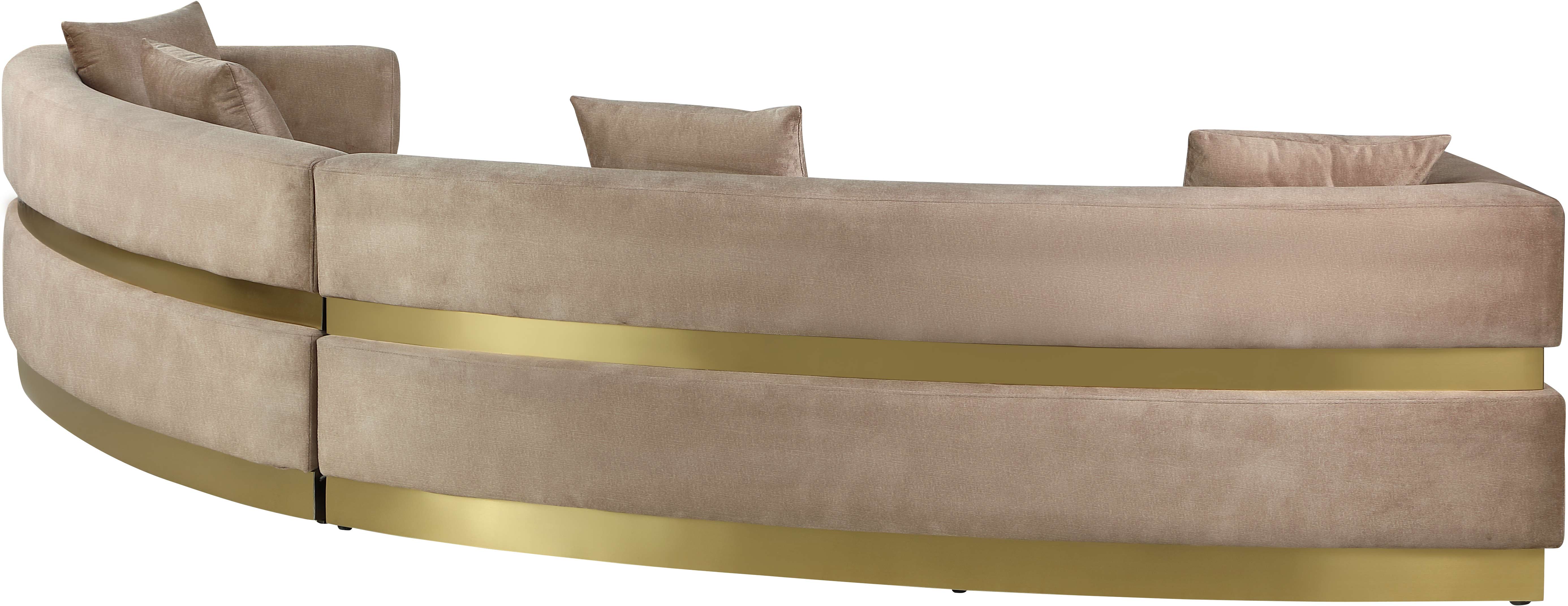 Belsa Velvet 2-Piece Sectional Sofa Set - Modern L-Shaped Couch with Soft Velvet Upholstery for Living Room, Lounge & Family Room Comfort
