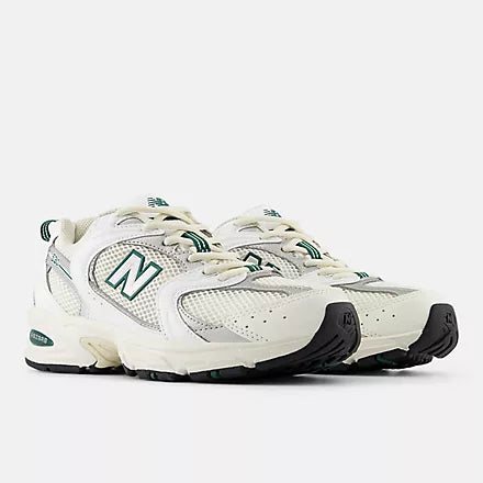 530 Sneaker for Men & Women - Comfortable Casual Shoes in Sea Salt, White & Marsh Green Colors - Perfect for Running, Walking & Everyday Wear