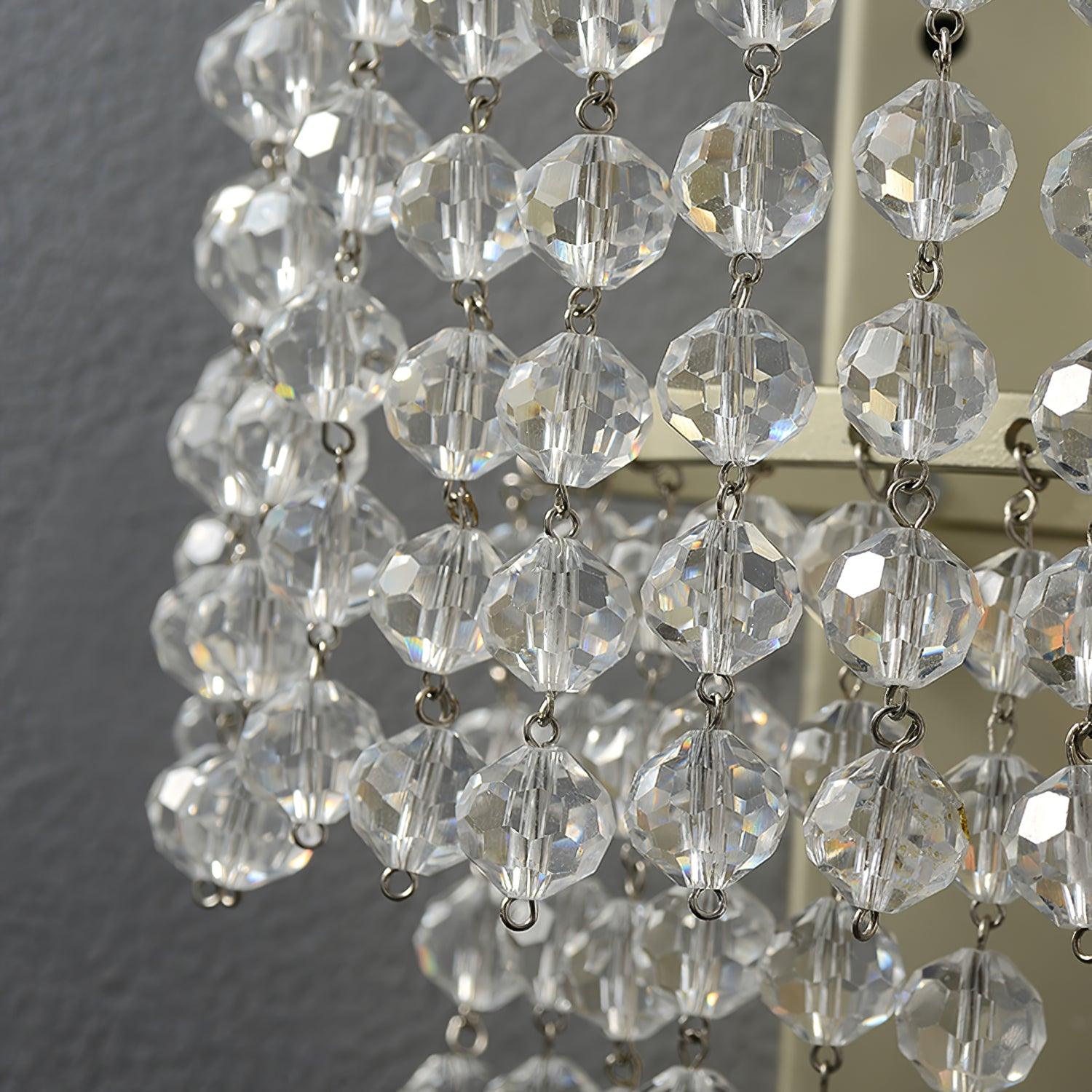 Crystal Waterfall Wall Light - Modern LED Sconce for Home Decor, Bedroom & Living Room Lighting - Elegant Waterfall Design for Indoor Wall Mount Installation