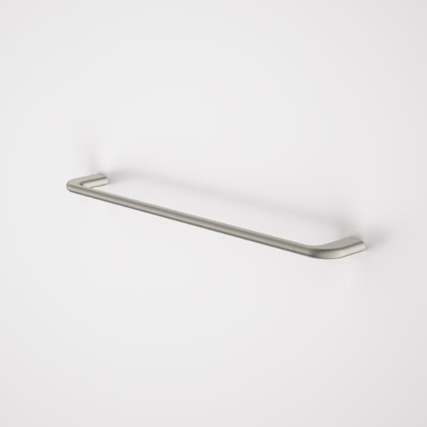 Caroma Contura II 620mm Single Towel Rail in Brushed Nickel Finish - Premium Bathroom Accessory for Modern Homes & Luxury Hotels