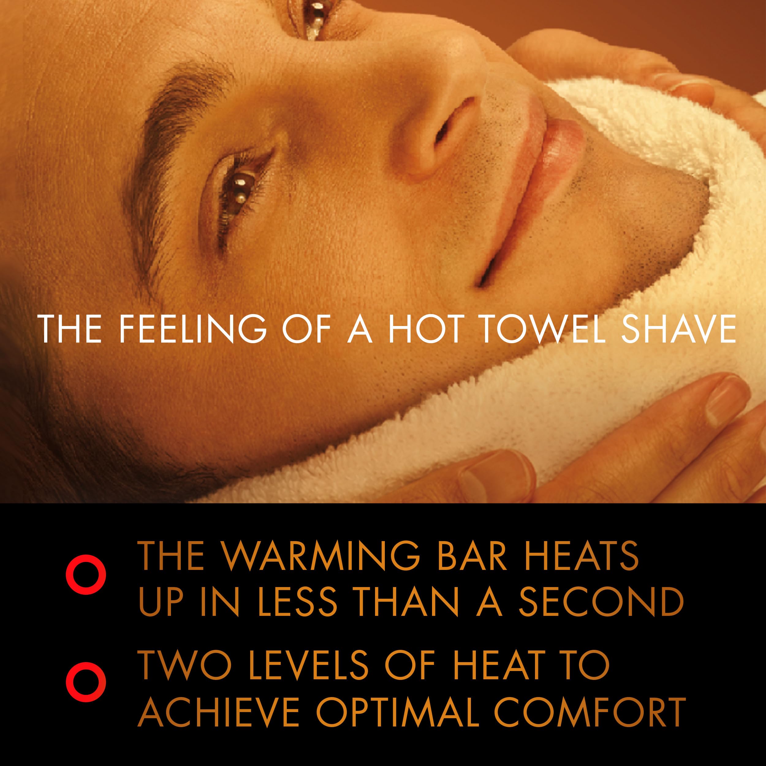 Gillette Labs Heated Razor Gold Edition - Premium Electric Shaver with Warming Technology, 1 Handle, 5 Blade Refills & Charging Dock - Perfect for Men's Daily Shaving & Travel Grooming Kit
