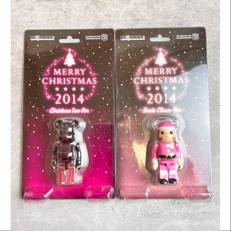 Limited Edition Be@rbrick MERRY CHRISTMAS 2014 Set - 100% Medicom Toy Collectible for Christmas Decor & Gift Giving
