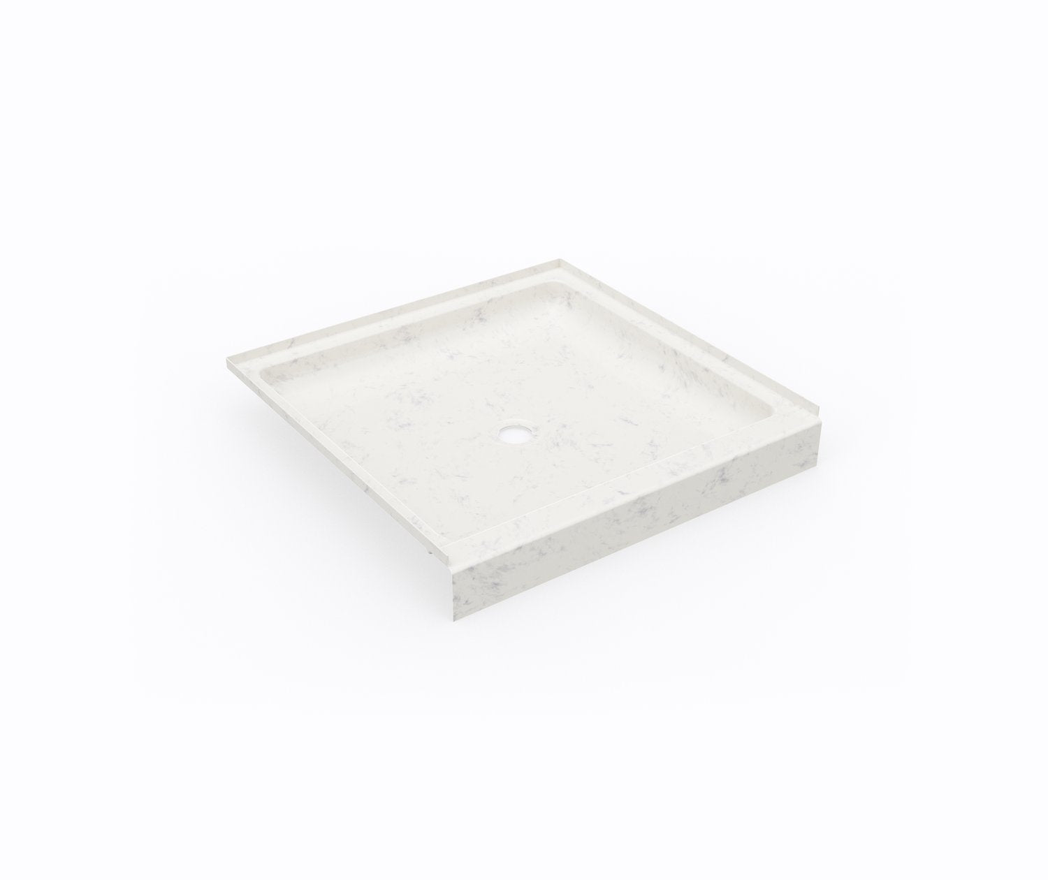 36 x 36 Swanstone Single Threshold Shower Pan - Durable & Slip-Resistant Bathroom Floor Base for Easy Installation | Perfect for Home Renovation & ADA Compliant Showers