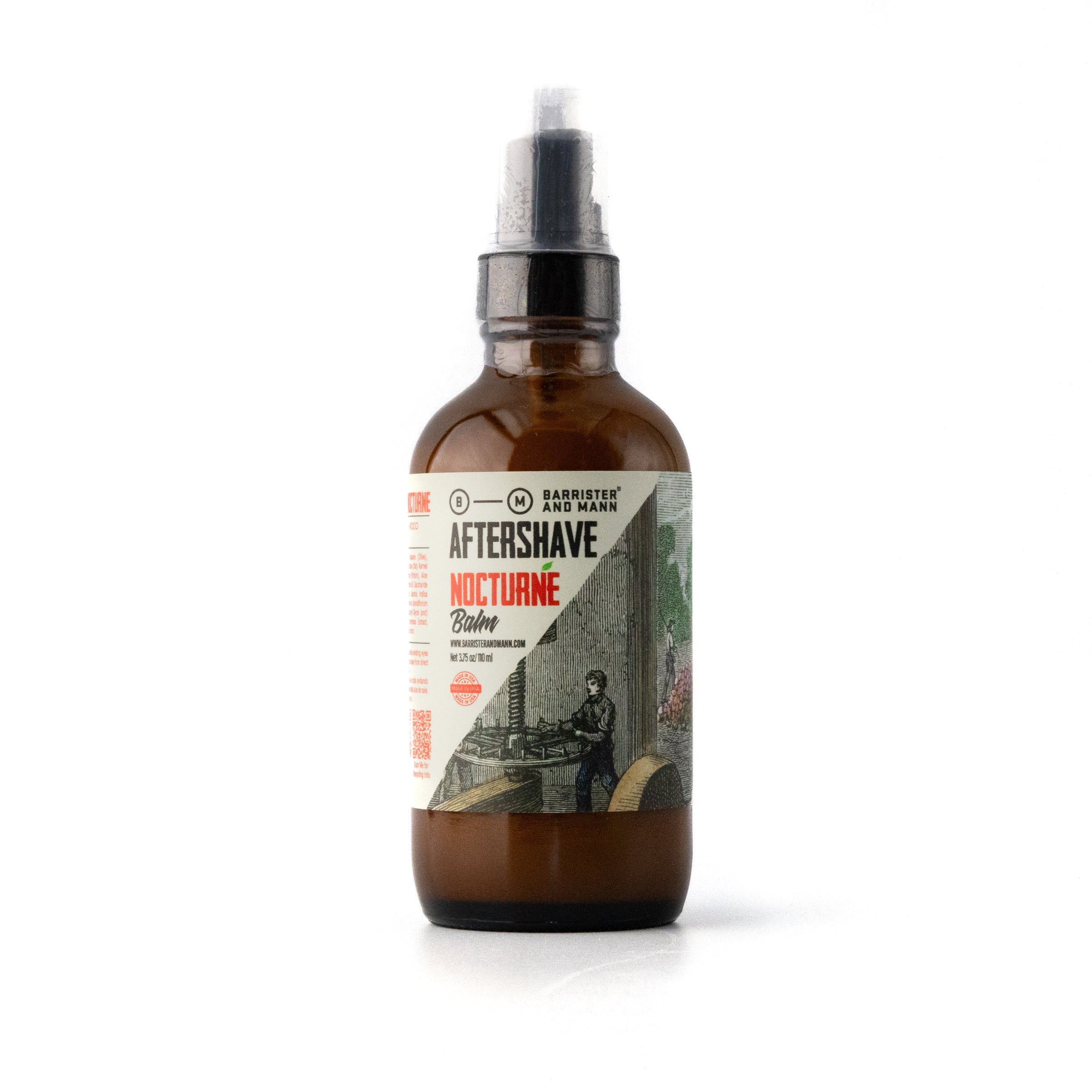 Barrister and Mann Nocturne Aftershave Balm for Men - Soothing Post-Shave Moisturizer with Natural Ingredients - Perfect for Sensitive Skin & Nighttime Shaving Routine