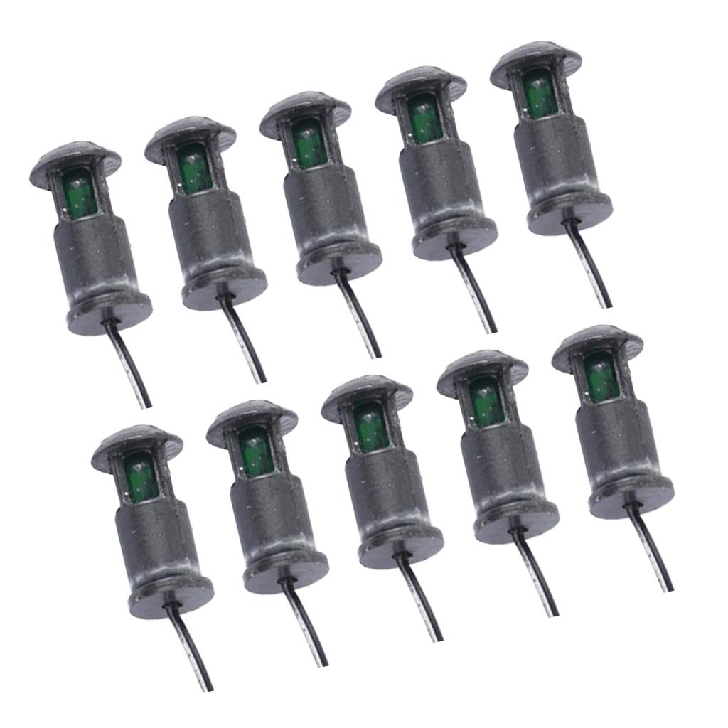 Vaveren 10-Pack LED Lamps for Street Lights & Model Railroad Scenery - Perfect for DIY Train Sets, Miniature Cities, and Home Decoration Lighting