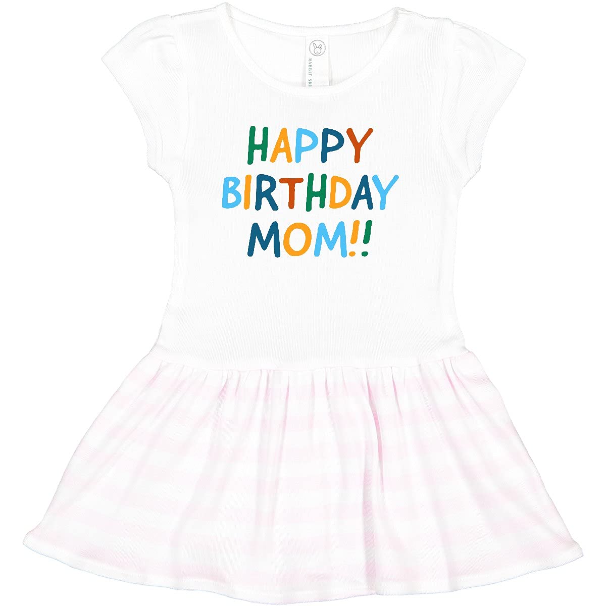 Inktastic Happy Birthday Mom Toddler Dress - Cute Birthday Outfit for Baby Girls - Perfect for Birthday Parties, Photo Shoots & Special Celebrations