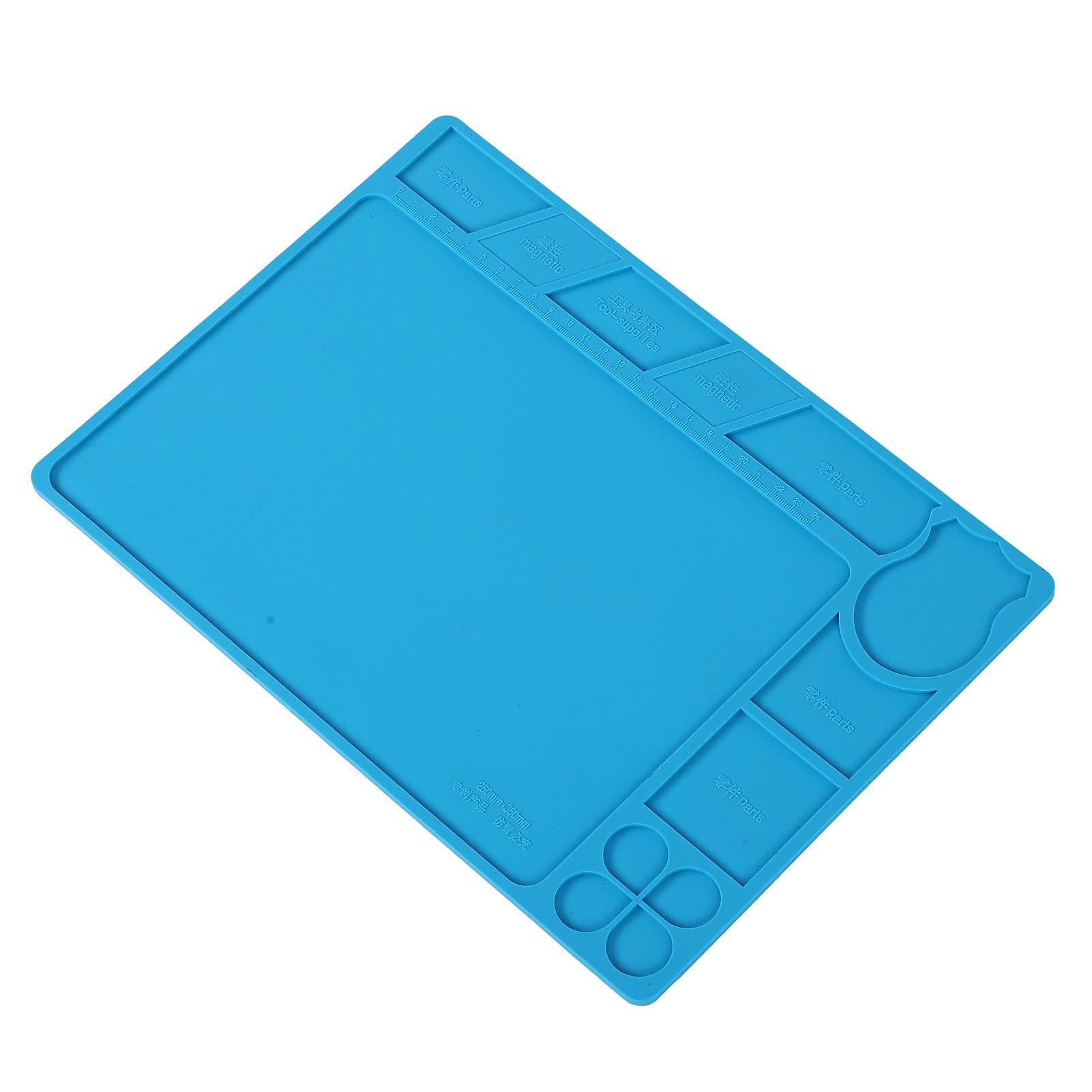 Heat Resistant Magnetic Work Mat for Soldering - Insulated Helping Hands Tray for Electronics, Circuit Boards & DIY Projects | Perfect for Soldering Irons, Repair Work & Hobbyists