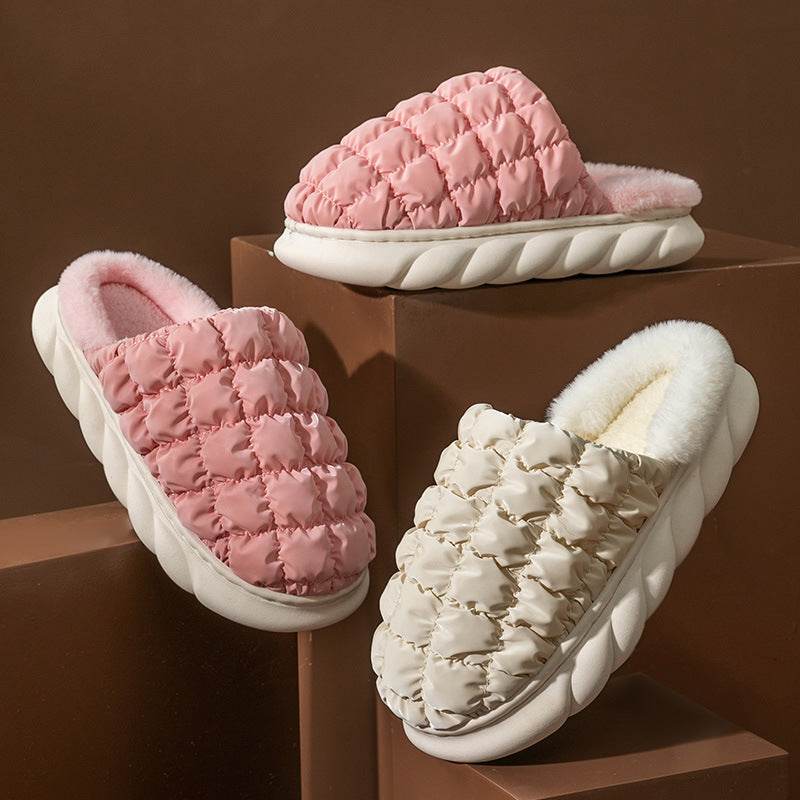 Cozy Plush Indoor Slippers for Women & Men - Soft Fleece-Lined House Shoes with Non-Slip Sole - Perfect for Home, Lounge & Winter Comfort