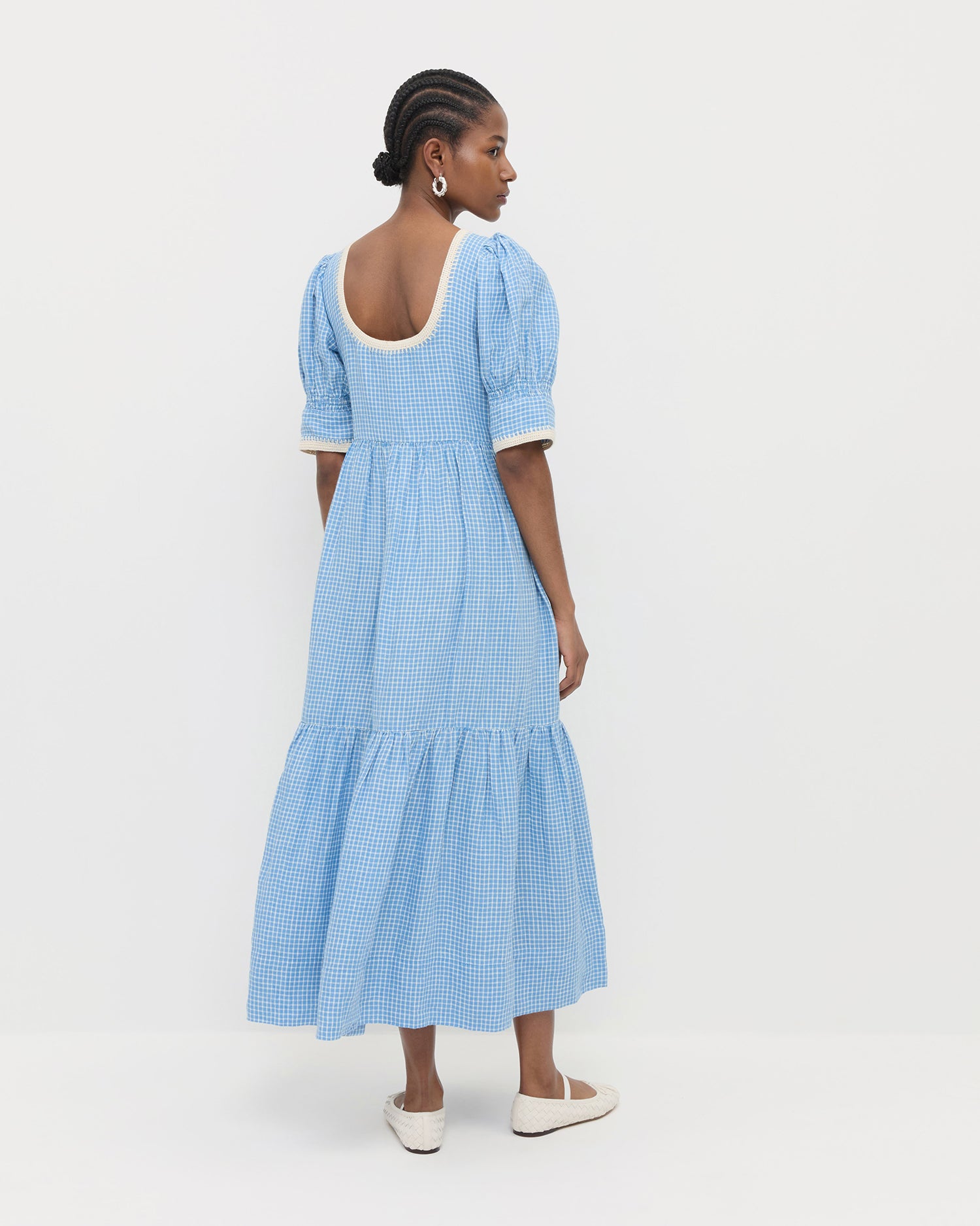 Gillian Women's Puff Sleeve Floral Dress - Elegant Summer Party Dress for Weddings, Cocktails & Special Occasions