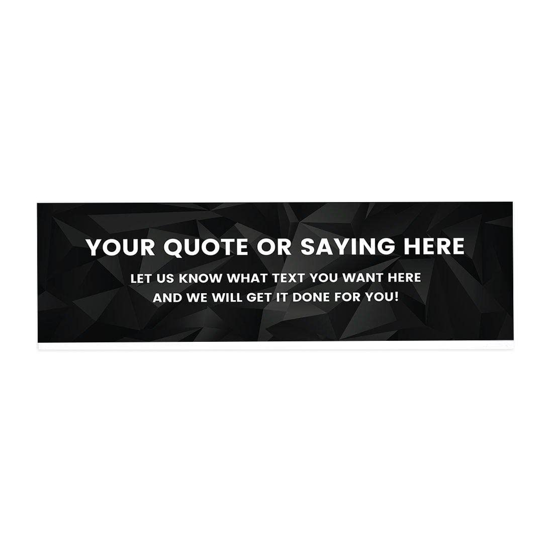 Funny Office Desk Plate - Custom Quote Acrylic Nameplate Sign for Home, Desk, Teacher & Boss - Personalized Work Decor for Men & Women (8