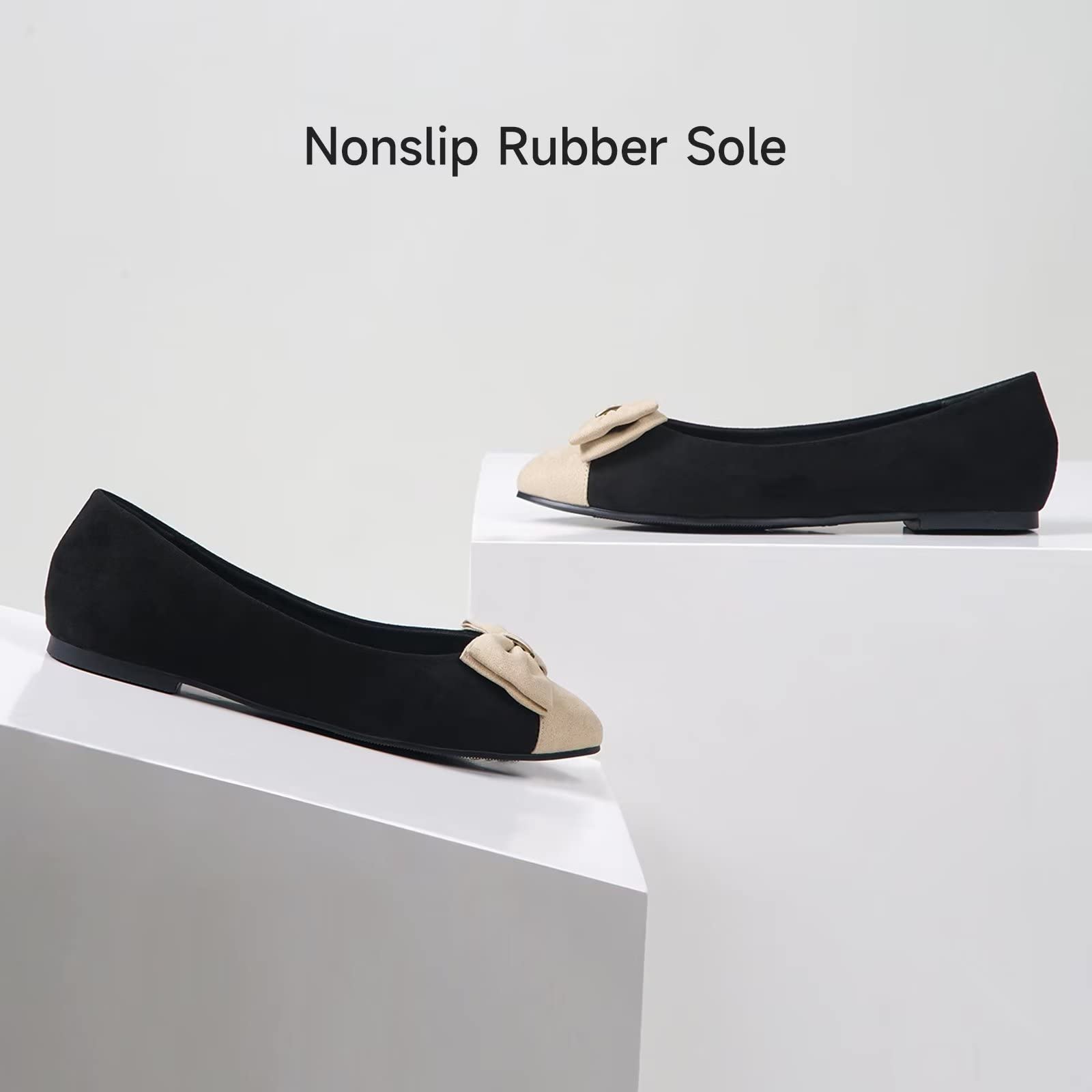 MUSSHOE Women's Comfortable Flat Shoes - Slip On Loafers for Women - Casual & Work Flats for Everyday Wear, Office, and Travel