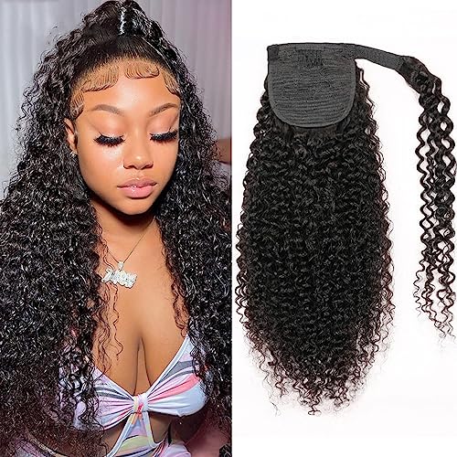 Curly Ponytail Extension Human Hair