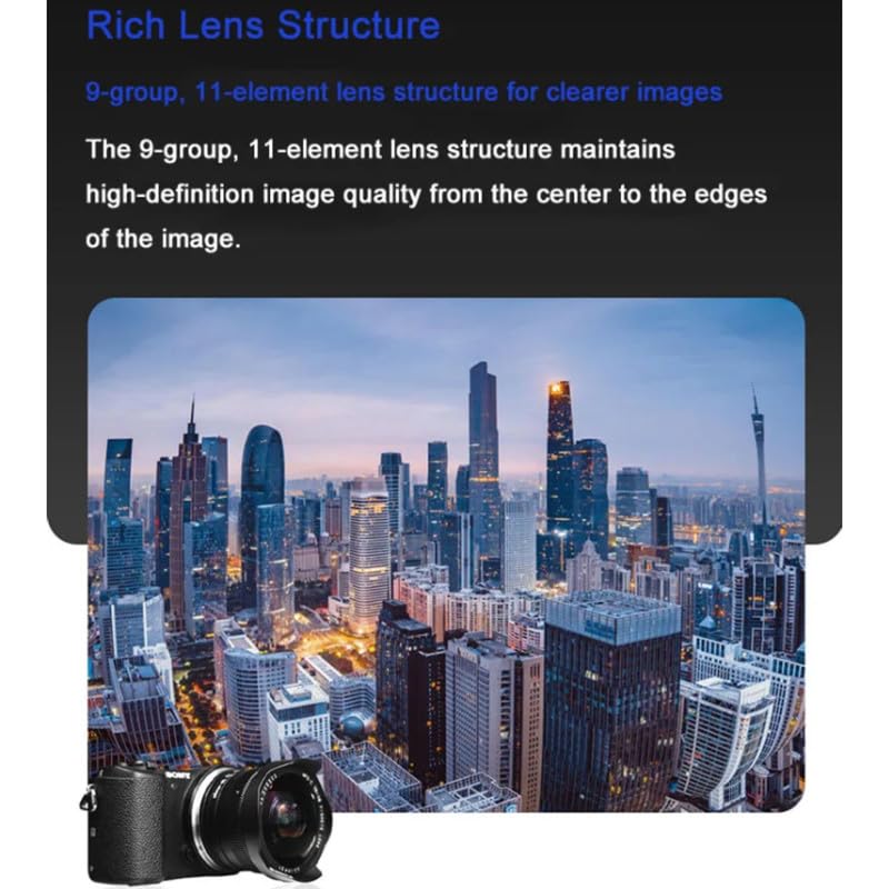SGimage 7.5mm F2.8 Ultra Wide Angle Fisheye Lens for Micro 4/3 Mount Cameras | 170° Field of View | Lightweight 326g Metal Construction | Perfect for Starry Sky Photography, Landscape & Architecture Shots | Ideal for Travel, Vlogging & Creative Photography