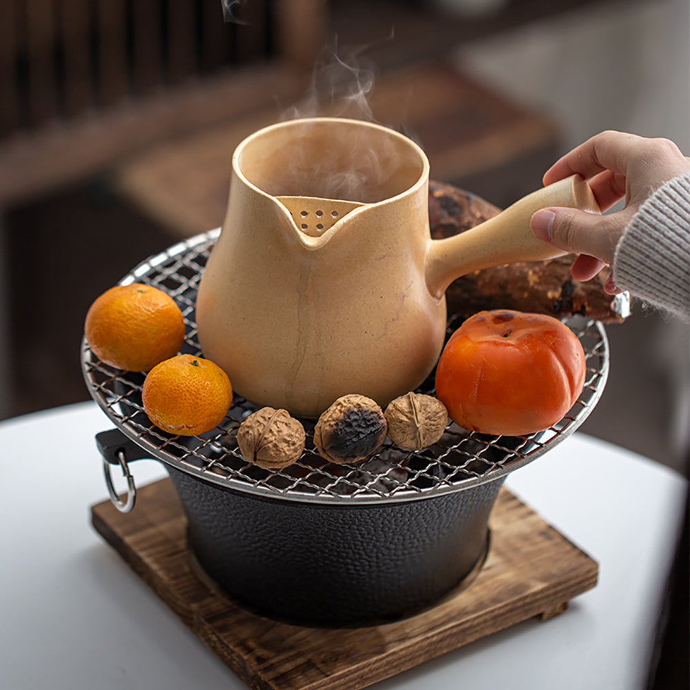 Premium Cast Iron Tea Stove Set with Infuser - Traditional Japanese Style for Home & Office Tea Ceremony | Perfect for Matcha, Herbal, and Loose Leaf Tea Brewing