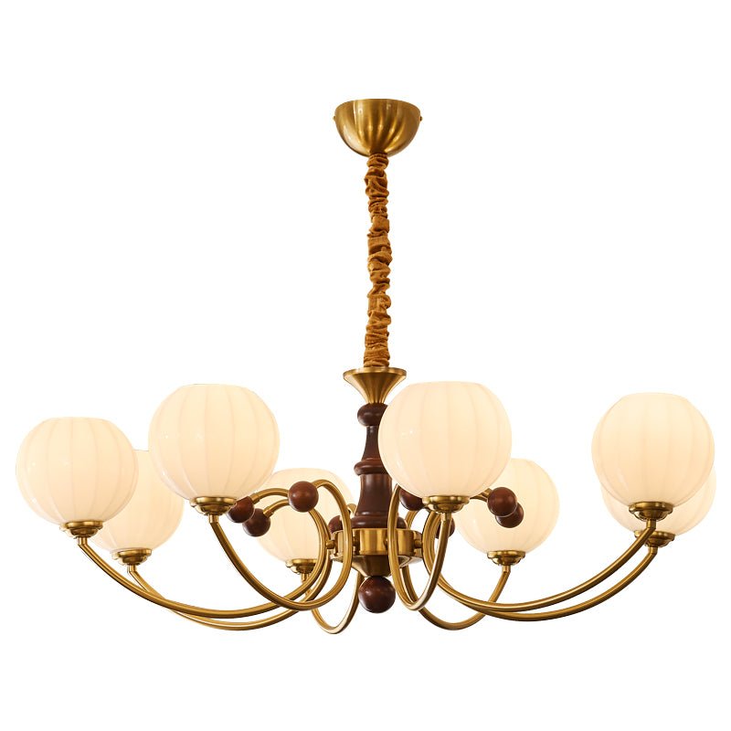 Walnut Color & Gold & White