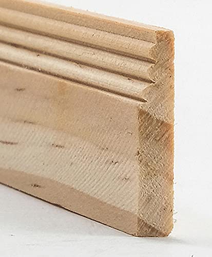 Unfinished Miniature Baseboard for Dollhouse DIY Crafting