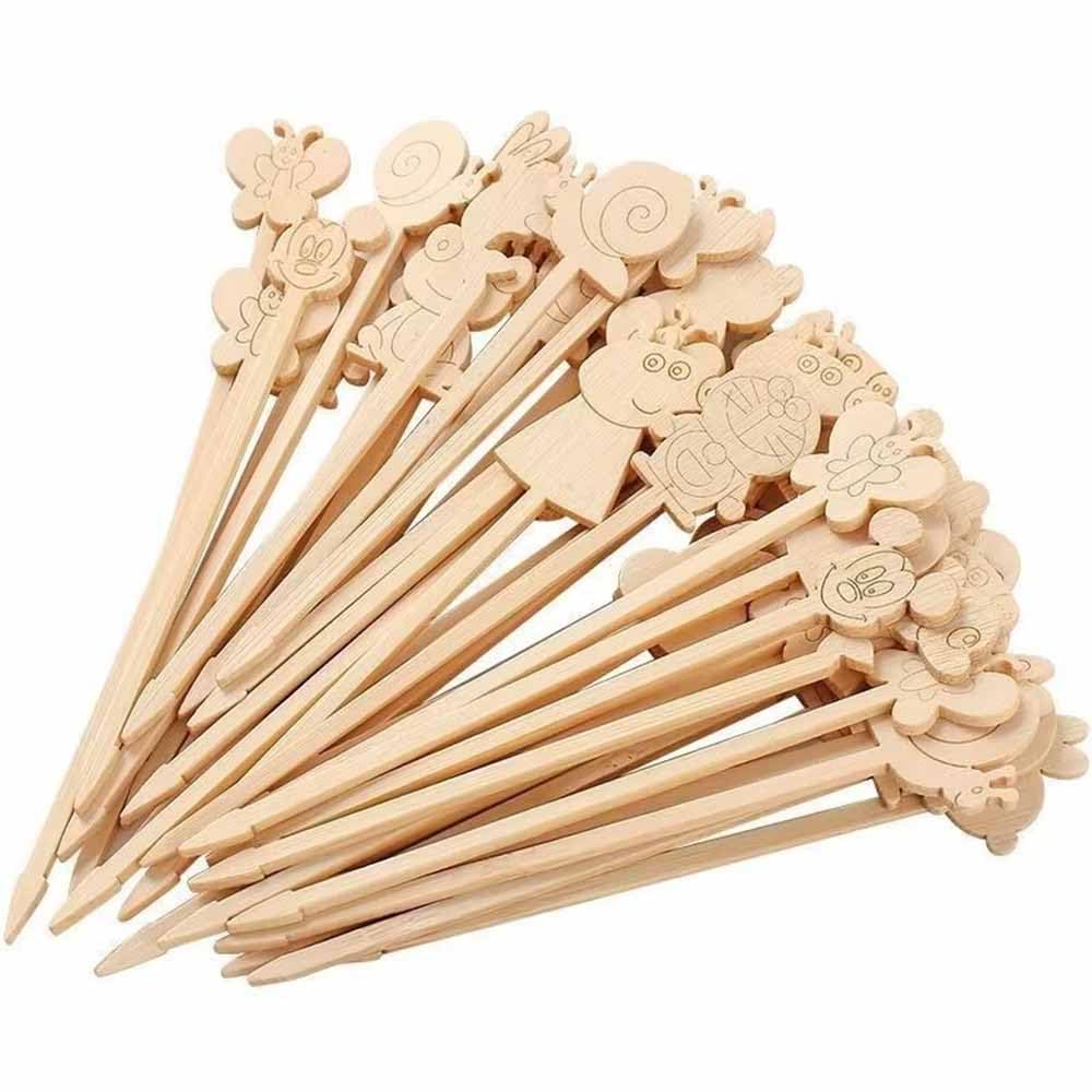 Eco-Friendly Natural Bamboo Skewers for Appetizers - 3.5