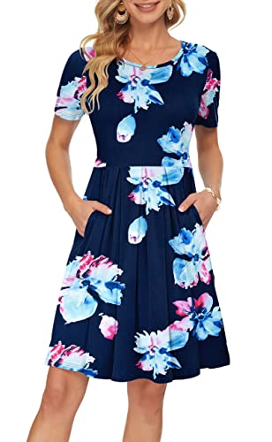 02-navy Pink Flower