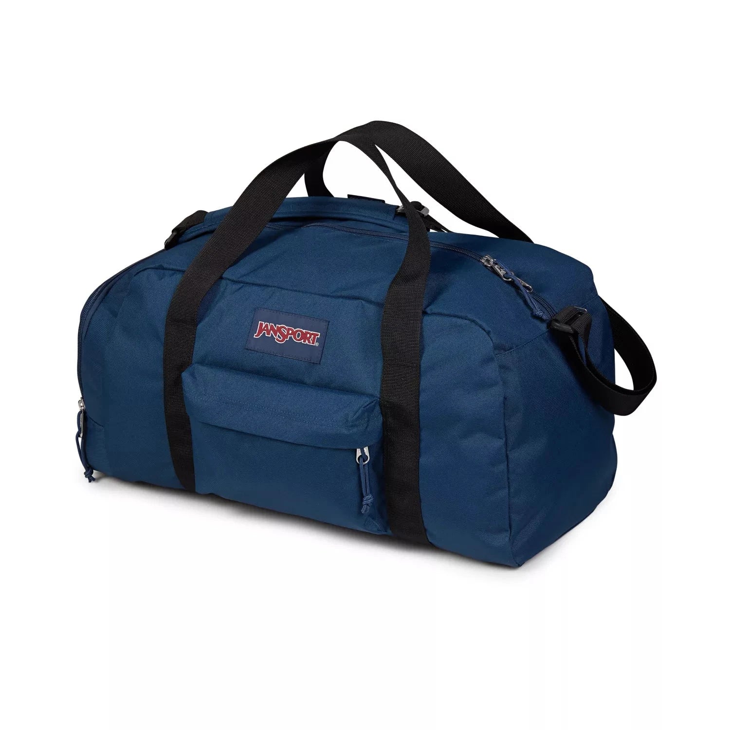 JanSport Weekender Medium Duffel Bag - Navy Blue Travel Duffel for Gym, Weekend Trips & Sports Gear | Durable Carry-On Luggage with Shoulder Strap