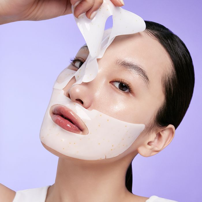 DERMAFIRM Soothing Repair Toning Gel Mask R4 (4 Sheets) - Hydrating & Calming Facial Sheet Mask for Sensitive Skin - Perfect for Post-Sun Care & Daily Skincare Routine