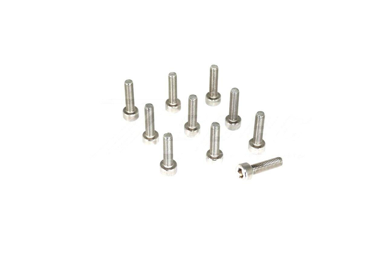 10-Pack M3-0.5x12mm Socket Head Cap Screws, 304 Stainless Steel Fasteners for Electronics, Furniture & DIY Projects