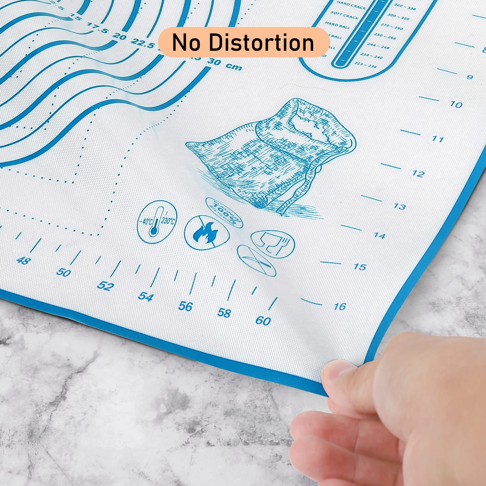 Non-Stick Silicone Baking Mat with Measurement Grid - 20