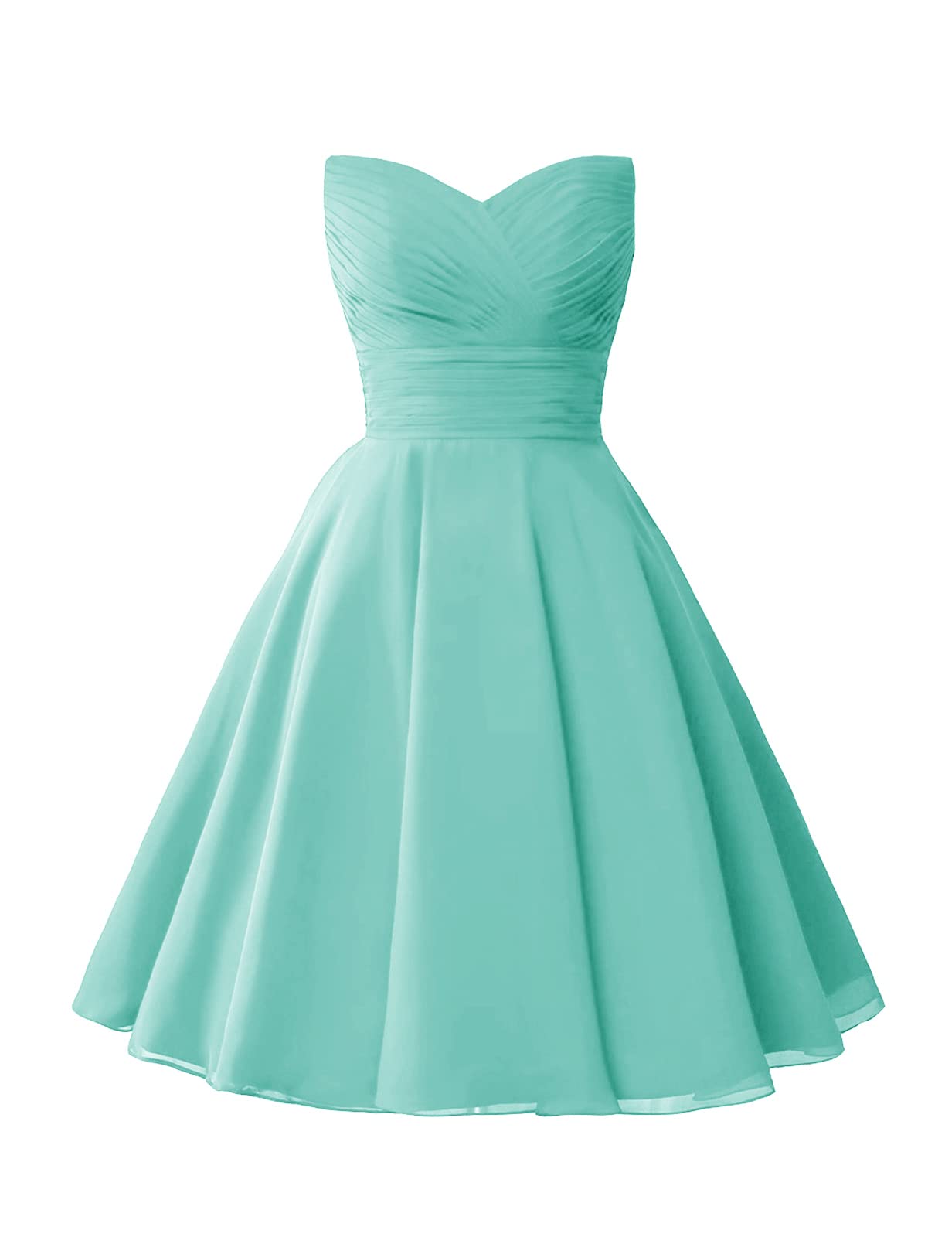 ISABUFEI Women's Sleeveless Chiffon Cocktail Dress - Elegant Short Homecoming & Wedding Guest Dress for Parties, Dinners & Special Occasions