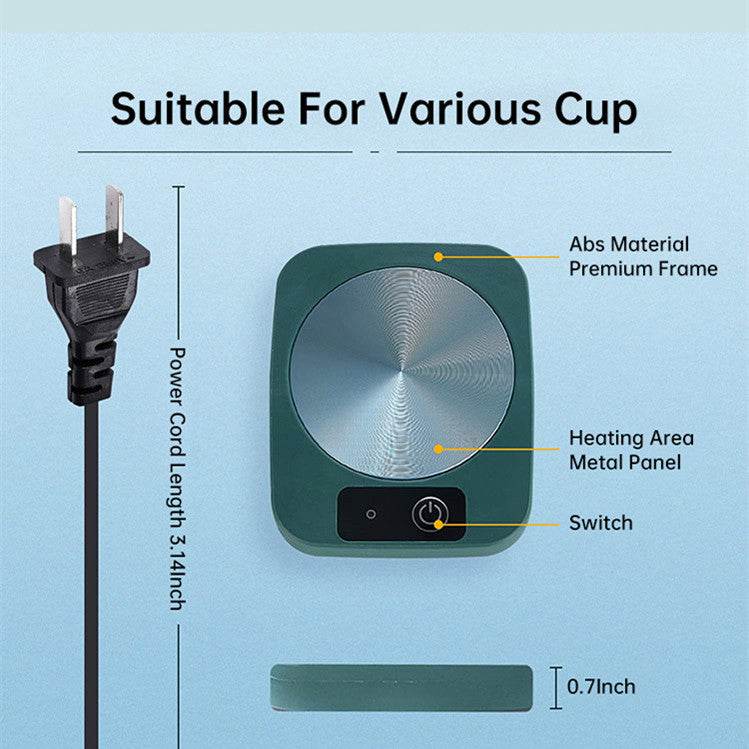 CupKeeper: USB-Powered Heated Cup Warmer for Coffee, Tea & Beverages - Perfect for Office, Home & Travel Use