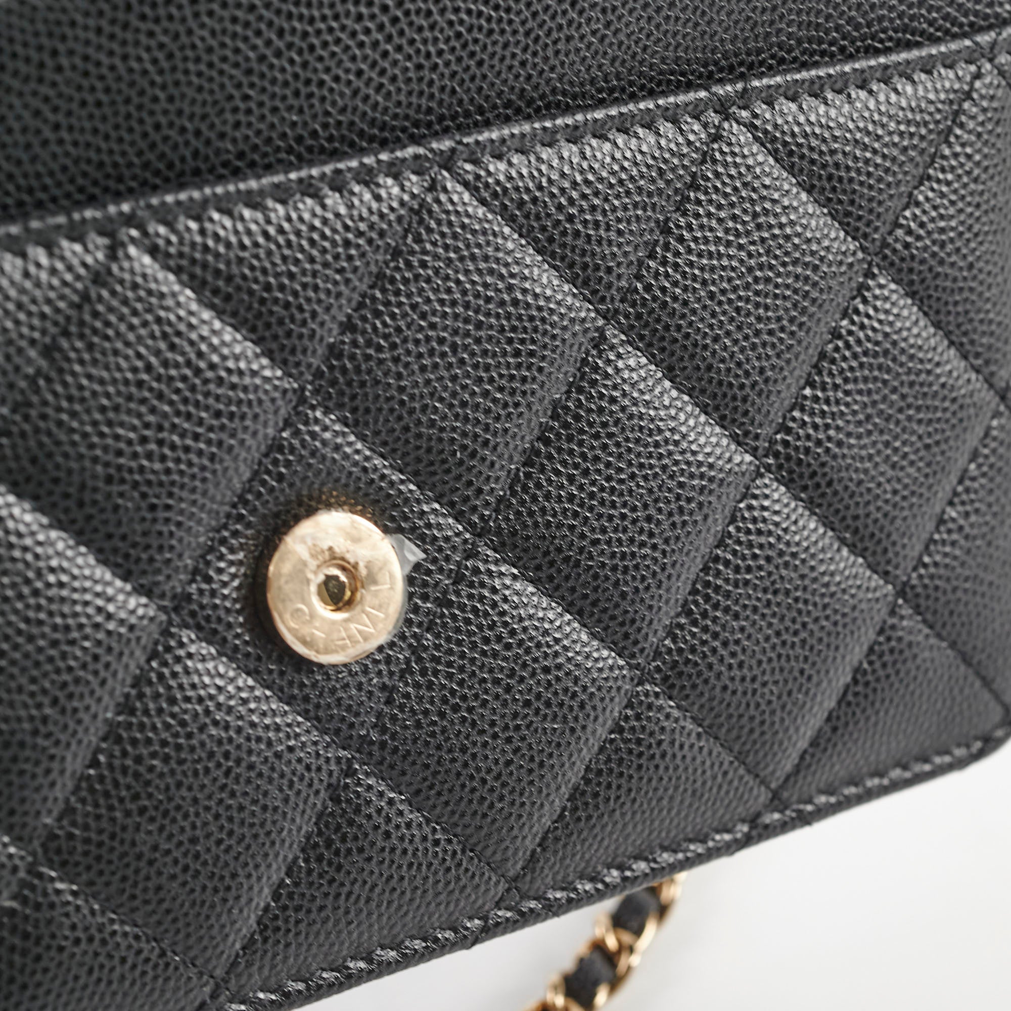 Authentic Chanel Caviar Wallet On Chain WOC Black Microchipped - Luxury Crossbody Bag for Women, Perfect for Evening Events & Daily Use