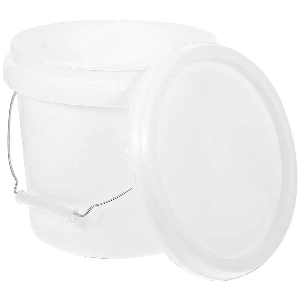8L Plastic Paint Pail with Metal Handle - Airtight Seal Paint Bucket for Storage, Arts & Crafts, DIY Projects - Perfect for Home Painting, Workshop Use, and Hobby Supplies