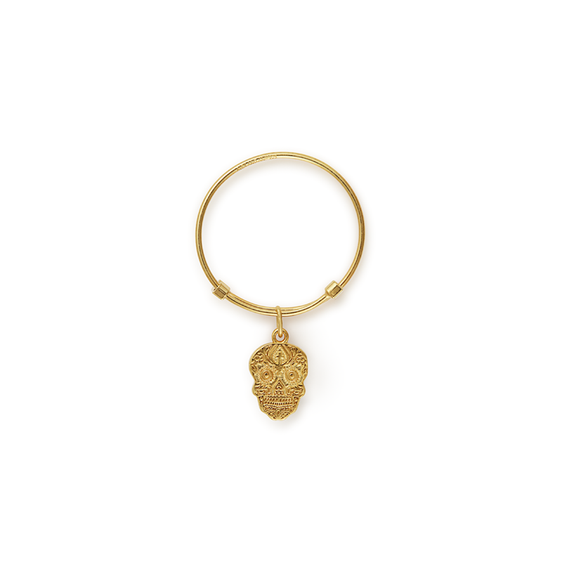 Skull Charm Ring for Women - Gothic Punk Jewelry - Perfect for Halloween, Parties & Everyday Wear