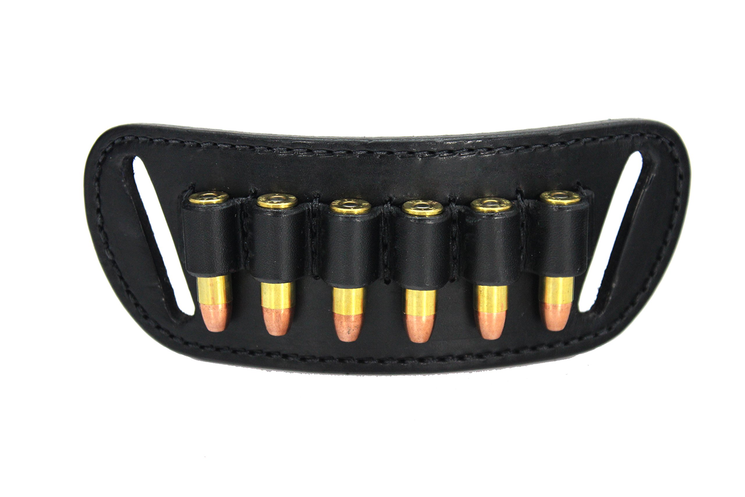 Daltech Force .38/.357 Caliber Cartridge Loop Holder Belt Slide Holster for Concealed Carry (CCW) - Ammo & Bullet Loops - Magazine Holster - Perfect for Range Shooting, Hunting & Personal Protection