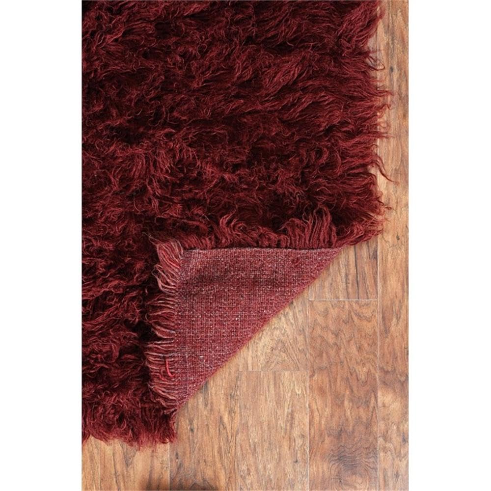 Premium Linon Flokati Hand-Woven Wool Area Rug 60