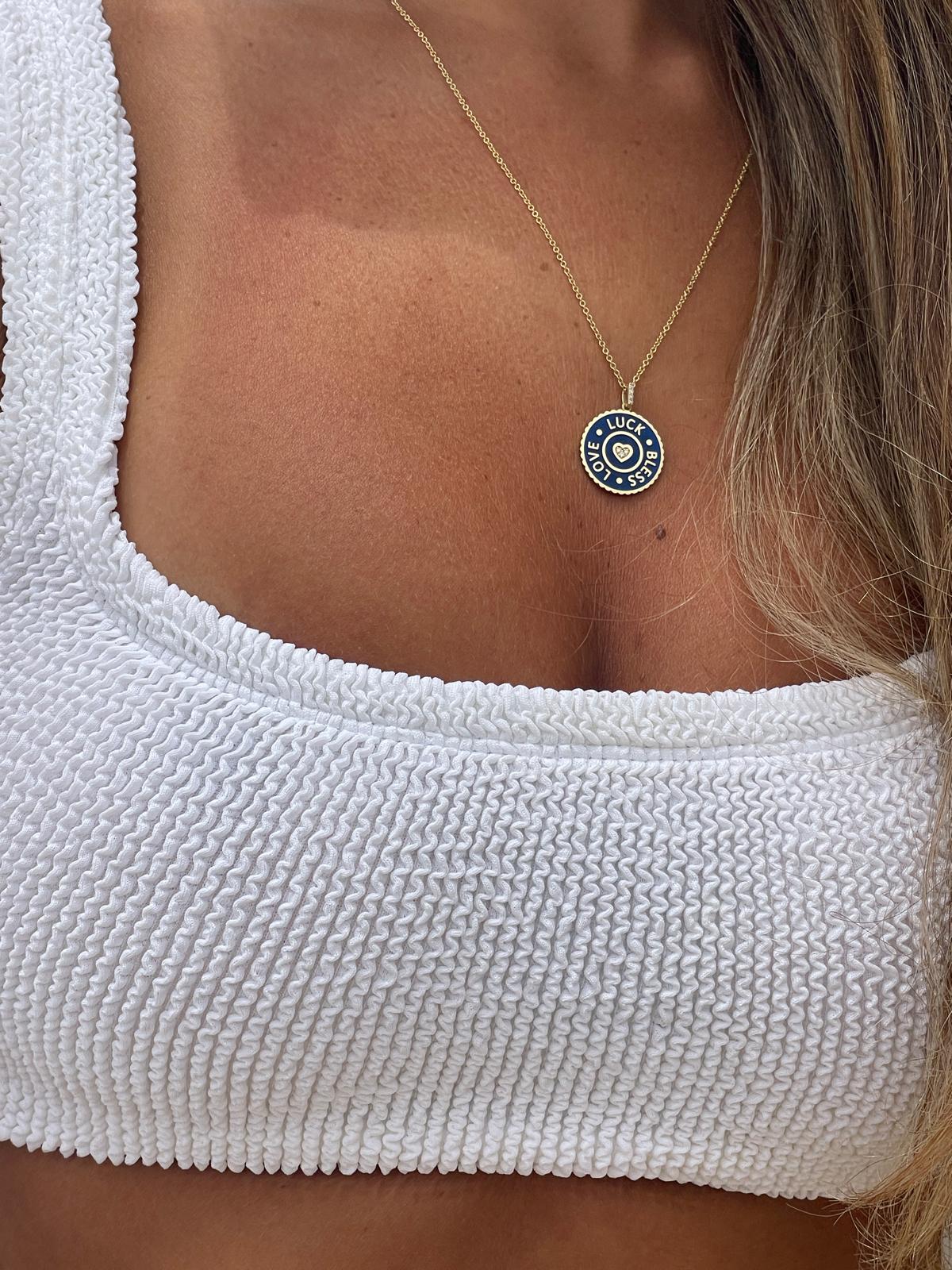 Lucky Necklace for Women - Elegant 18K Gold Plated Pendant with CZ Stones - Perfect for Gifts, Parties & Everyday Wear