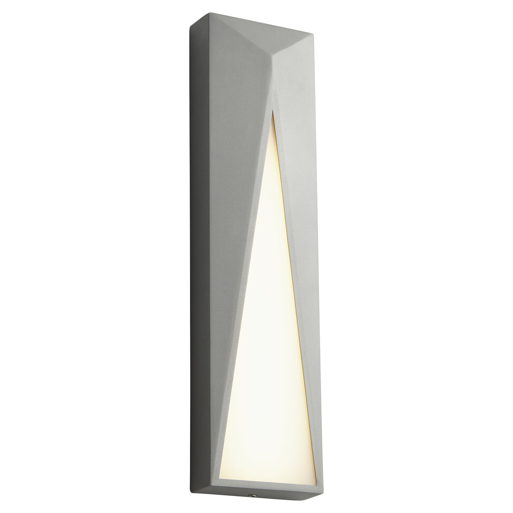 Oxygen Elif 3 736 16 Outdoor Wall Sconce Light - Grey Waterproof Exterior Lighting for Patio, Garden & Porch