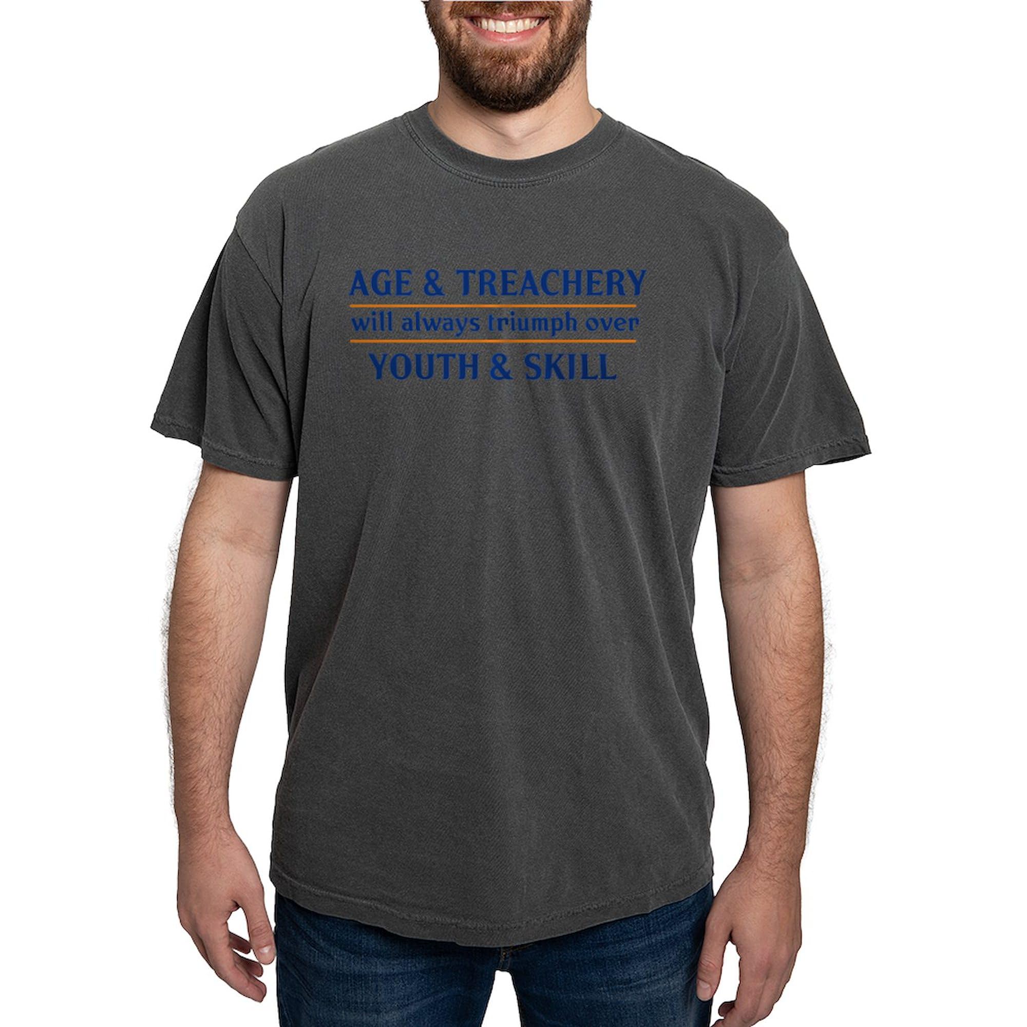 Age and Treachery Will Always Win Men's T-Shirt | Comfort Colors® Premium Cotton Tee | Funny Sarcastic Graphic Tee for Casual Wear, Gifts & Everyday Outfits