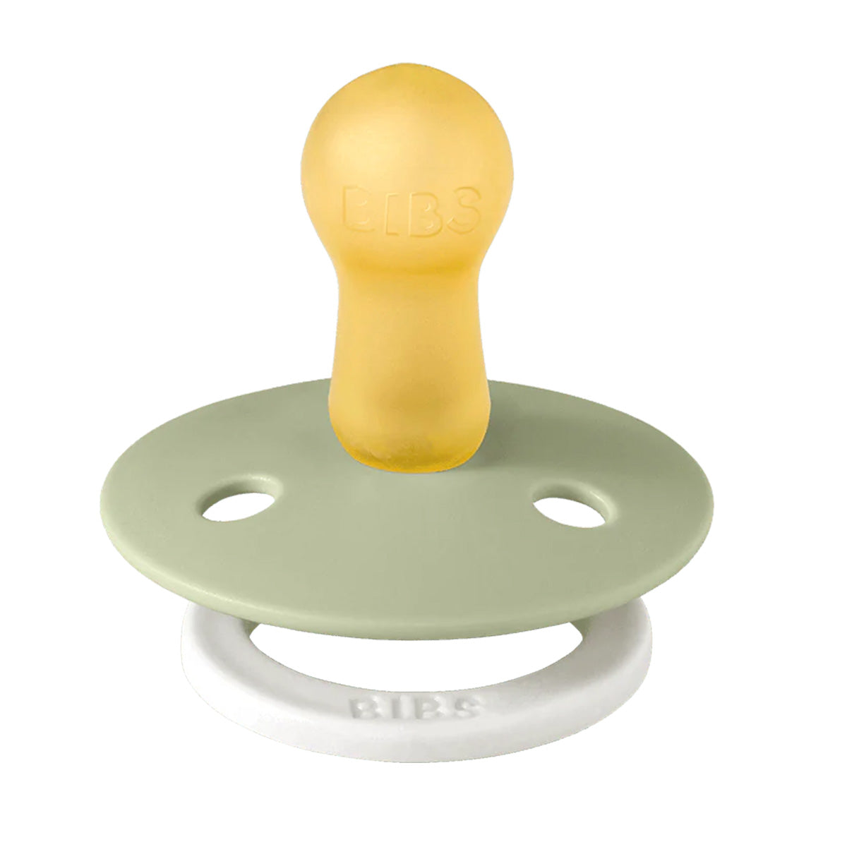 Natural Latex Baby Bibs & Pacifiers Set - 2 Pack, Round Nipple Design, Glow in Dark for Night Feeding | Soft, Safe & BPA-Free for Newborns & Infants | Perfect for Nighttime Use & Travel