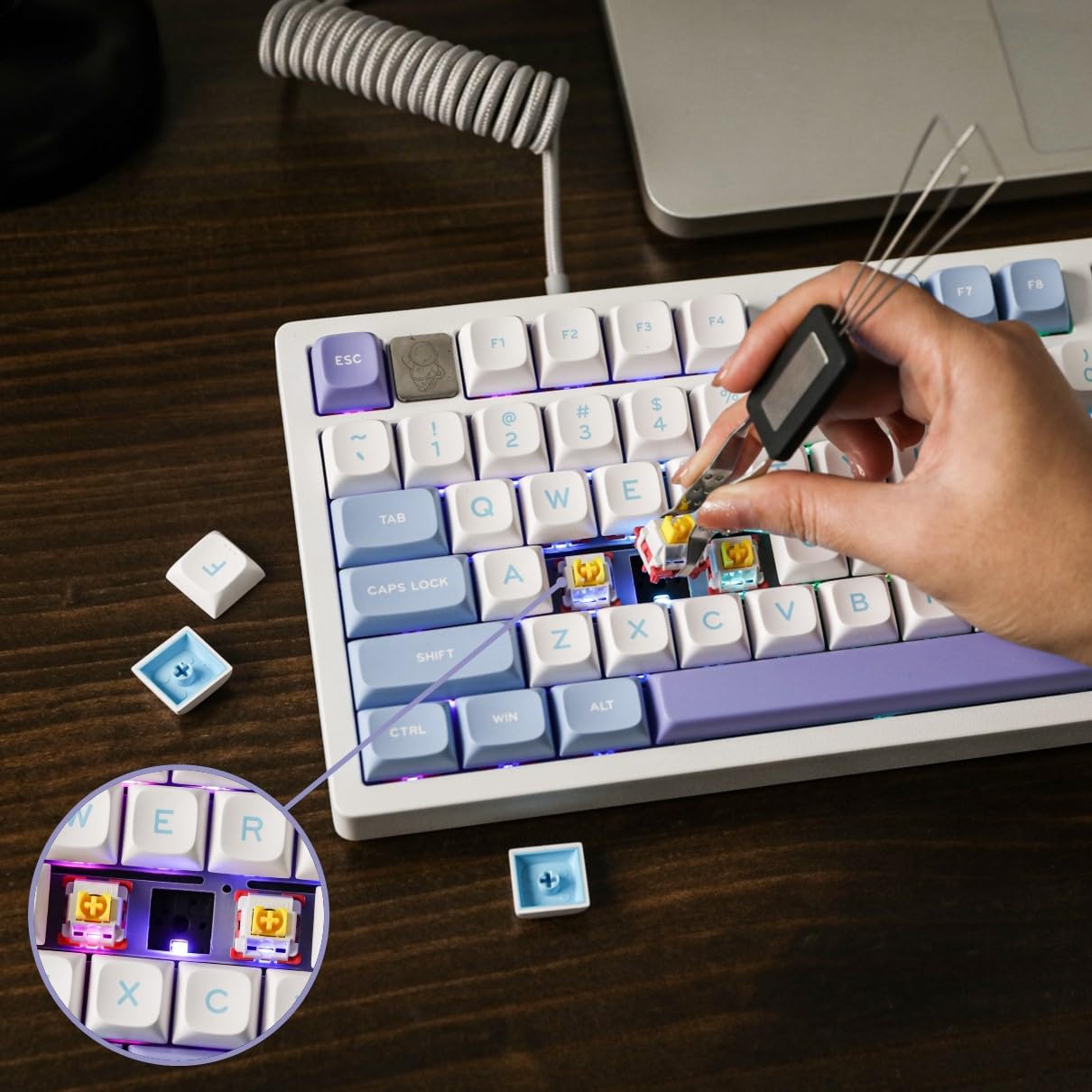 EPOMAKER Hi75 Aluminum Mechanical Keyboard - Hot Swappable RGB Gaming Keyboard for PC & Mac