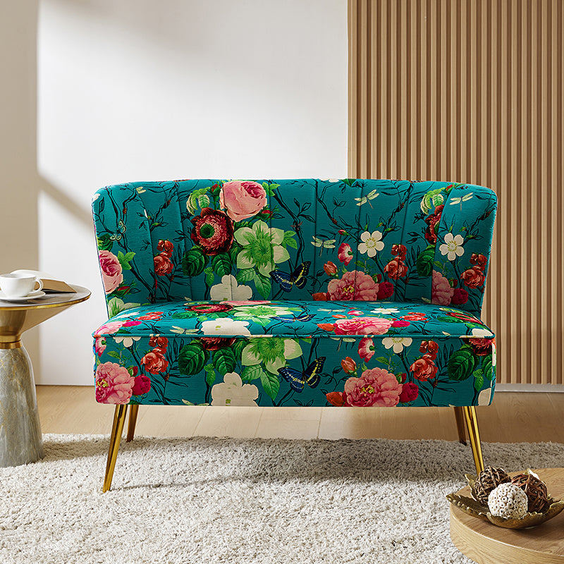 Coraline Upholstered Loveseat Sofa - Modern Small Couch for Living Room, Apartment & Office - Comfortable 2-Seater with Soft Fabric