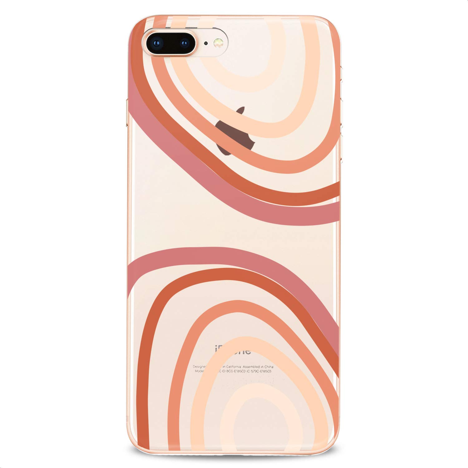 Premium TPU Phone Case for iPhone 16/15/14/13/12/11 Pro Max/Plus/Mini/XS/XR/X/8+/7/6/5/SE - Slim Flexible Silicone Cover with Minimalist Line Art Design - Cute Clear Protective Case for Teens & Women - Perfect for School, Work & Everyday Use